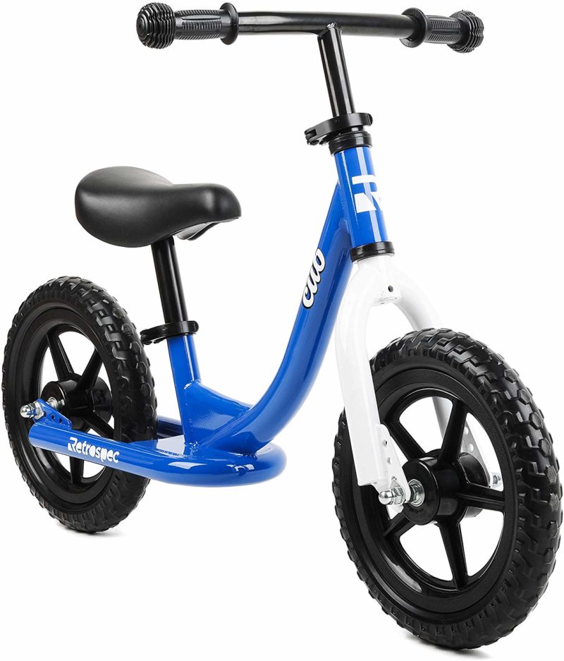 Retrospec Cub Kids Balance Bike No Pedal Bicycle SILVER 3034 FOR 2-3 Year Olds 